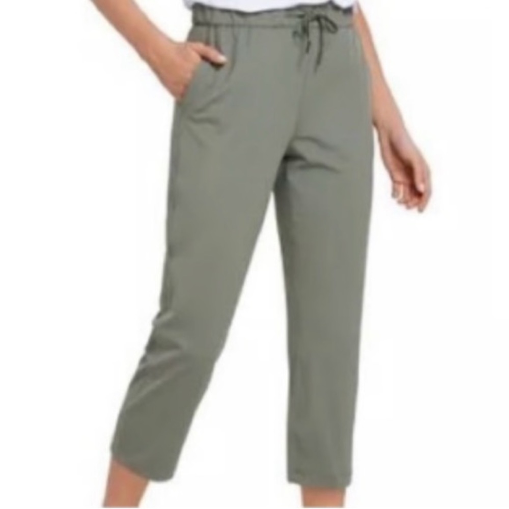 NWOT | Joie | Pull-On High Waist Ankle Pants | Drawstring | Sage Green | XL 🕥